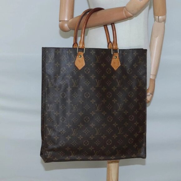 LOUIS VUITTON Monogram Sac Plat Hand Bag - Picture 1 of 16